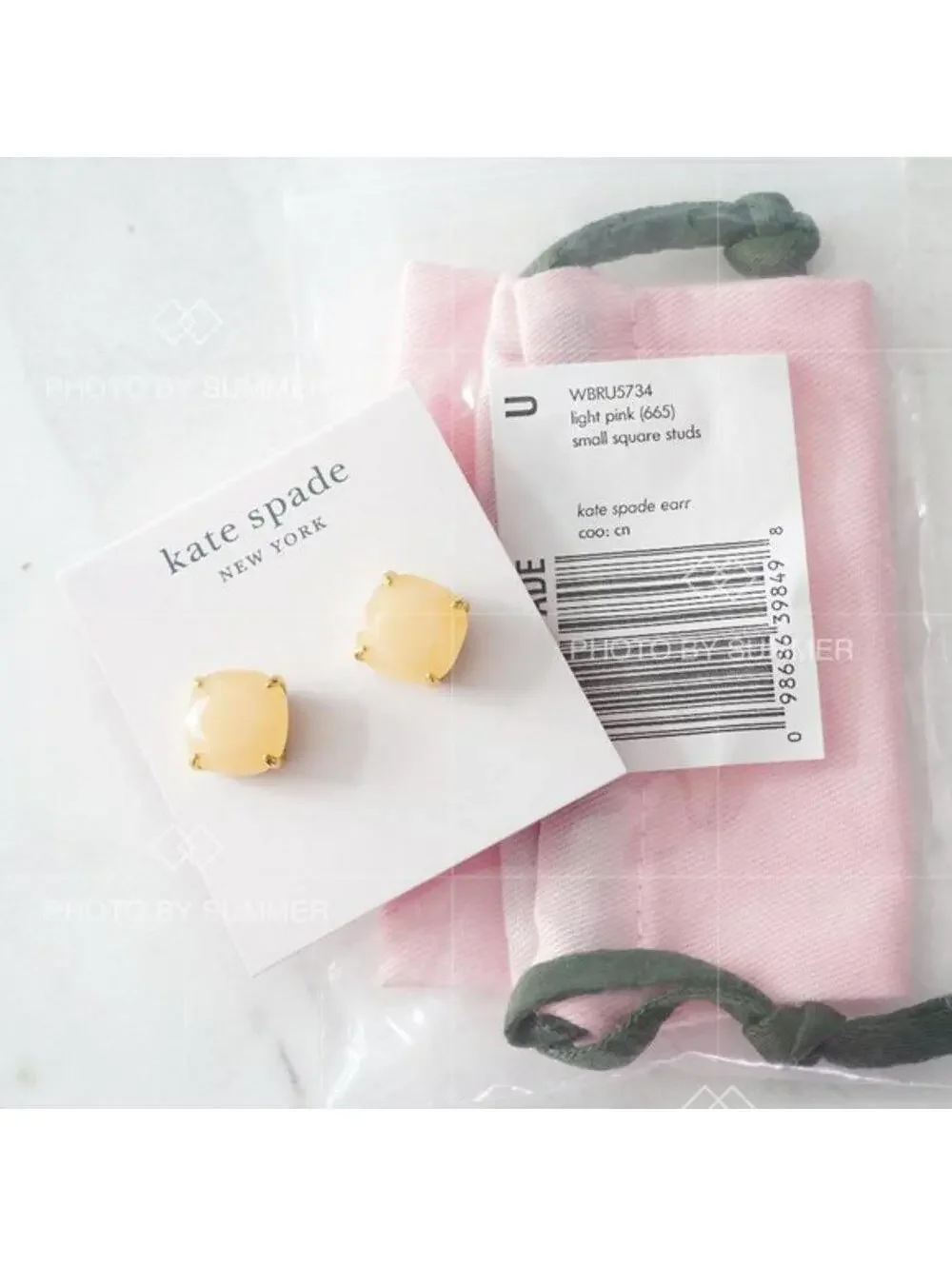 Kate Spade Small Square Stud Earrings NWT